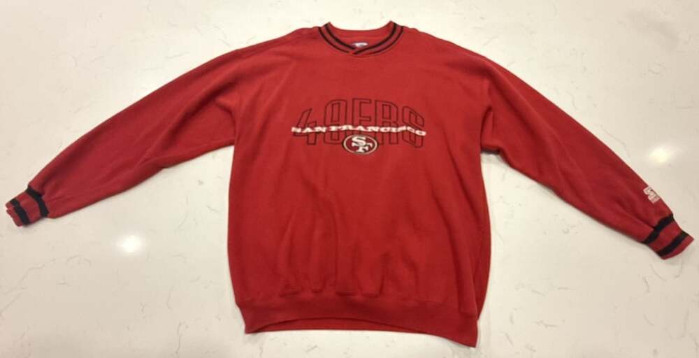 Starter San Francisco 49ers Crewneck Sweatshirt Size L Red 90s Vintage